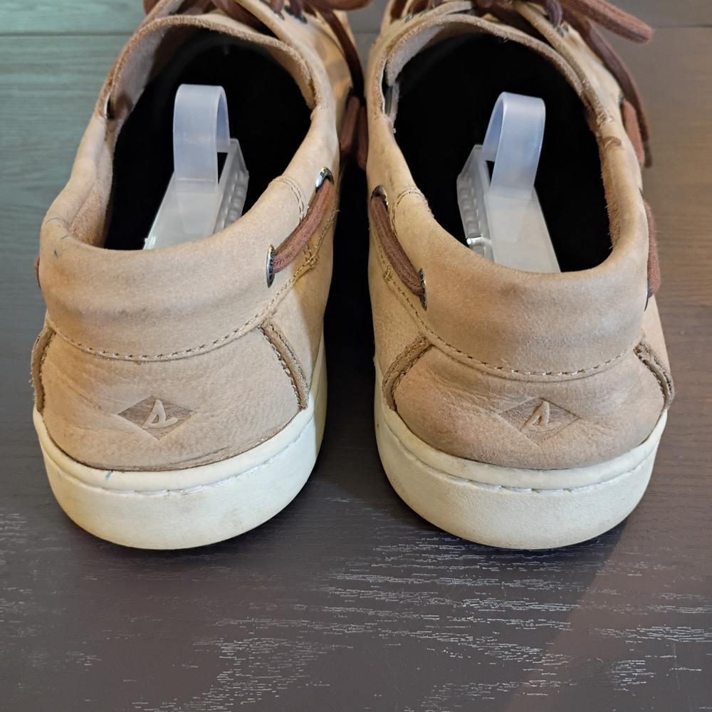 Sperry Men's Beige Suede Boat Shoes 10M Well Broken In. - Picture 6 of 6
